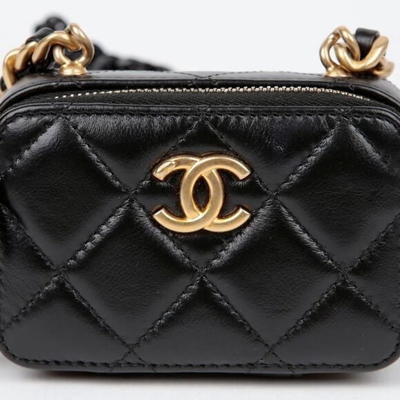 Cc Logo Mini Chain Shoulder Crossbody Bag - Picture 3 of 9